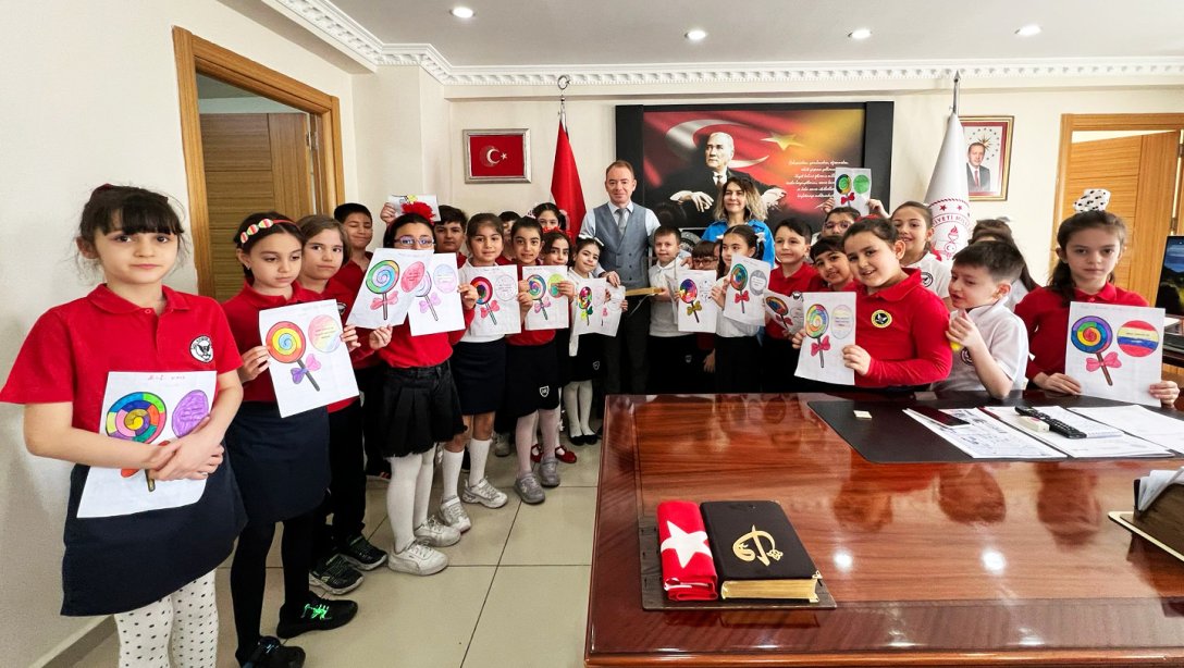 Özel Kırşehir İlkokulu Öğrencileri Müdürlüğümüzü Ziyaret Ederek Bayramlaştı
