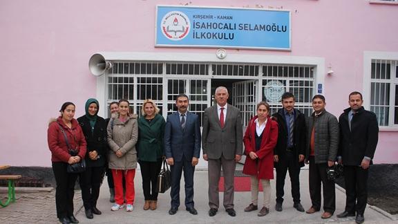 İl Milli Eğitim Müdürümüz Sayın Osman Elmalı, Kaman-İsahocalı İlk ve Ortaokulunda İncelemelerde Bulundu