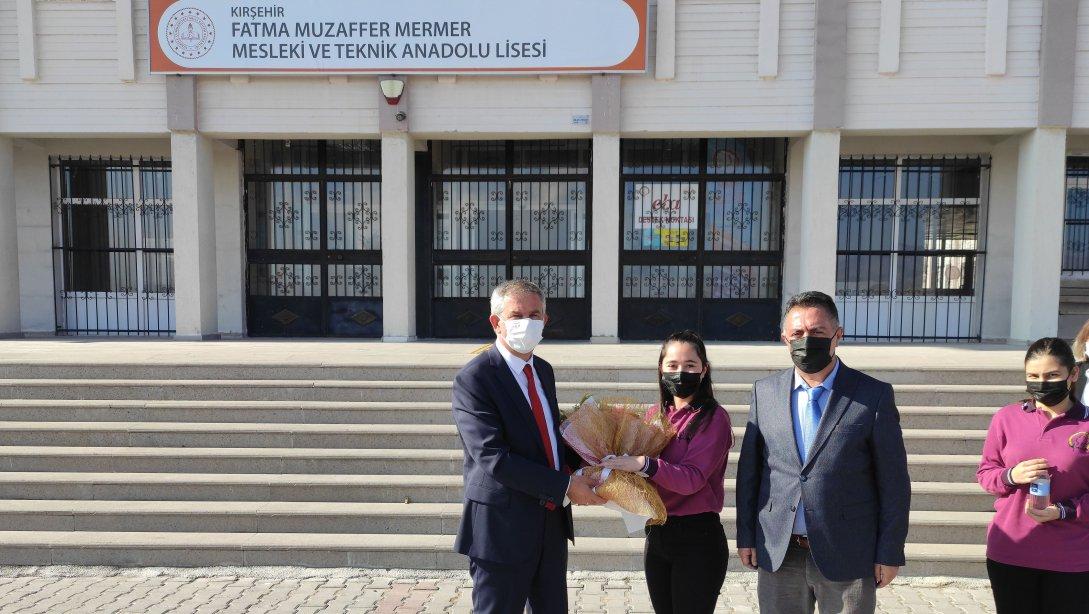 İl Milli Eğitim Müdürümüz Sayın Metin Alpaslan, Fatma Muzaffer Mermer Mesleki ve Teknik Anadolu Lisesi'ni Ziyaret Etti