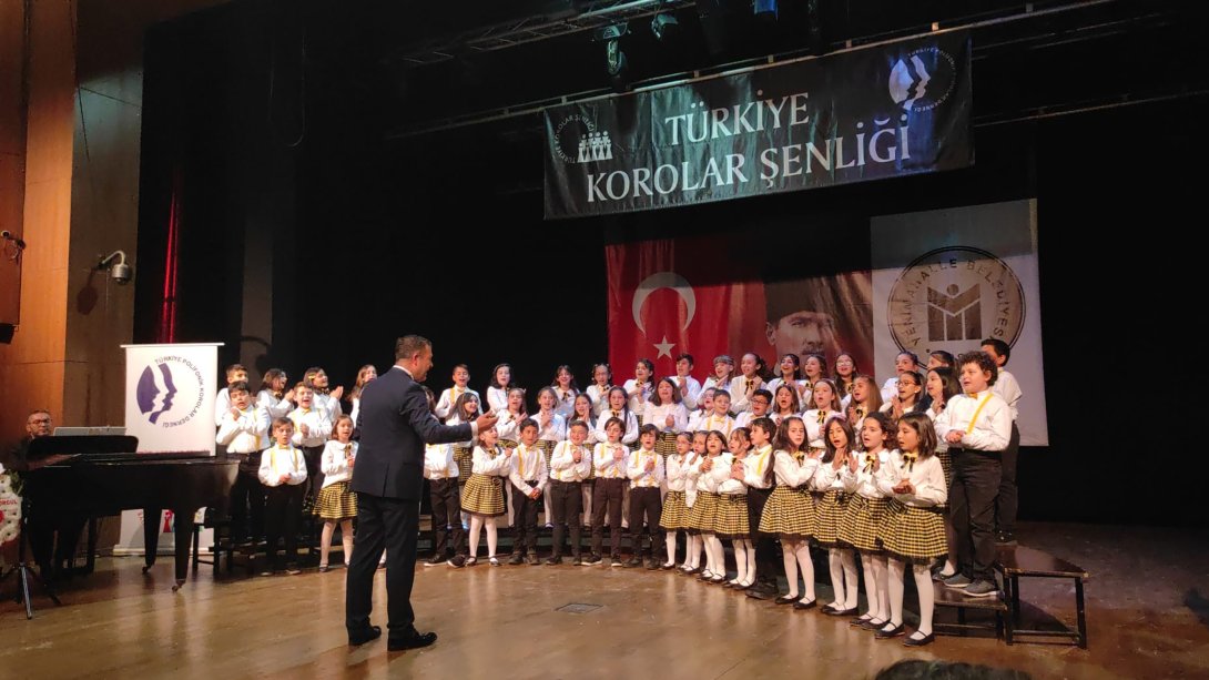 25. Türkiye Korolar Şenliği'nde Kırşehir İl Millî Eğitim Müdürlüğü Çocuk Korosundan Büyük Başarı