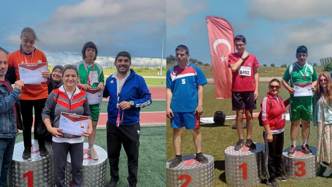 Okul Sporları Özel Sporcular Yıldızlar ve Gençler Kız-Erkek Atletizm Türkiye Şampiyonasında Kırşehir'den Türkiye Dereceleri 