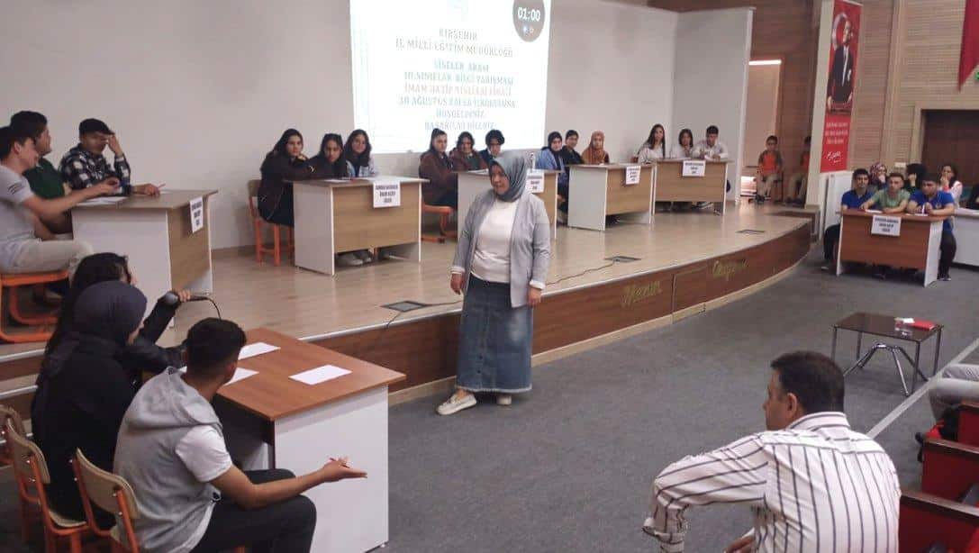 Anadolu İmam Hatip Liseleri 10. Sınıflar Arası Bilgi Yarışmasının Finali Yapıldı