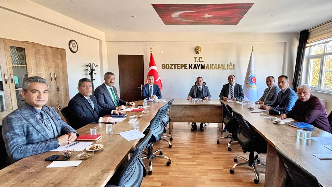 İl Millî Eğitim Müdürümüz, Boztepe'de İlçe Millî Eğitim Müdürleri Toplantısına Başkanlık Etti